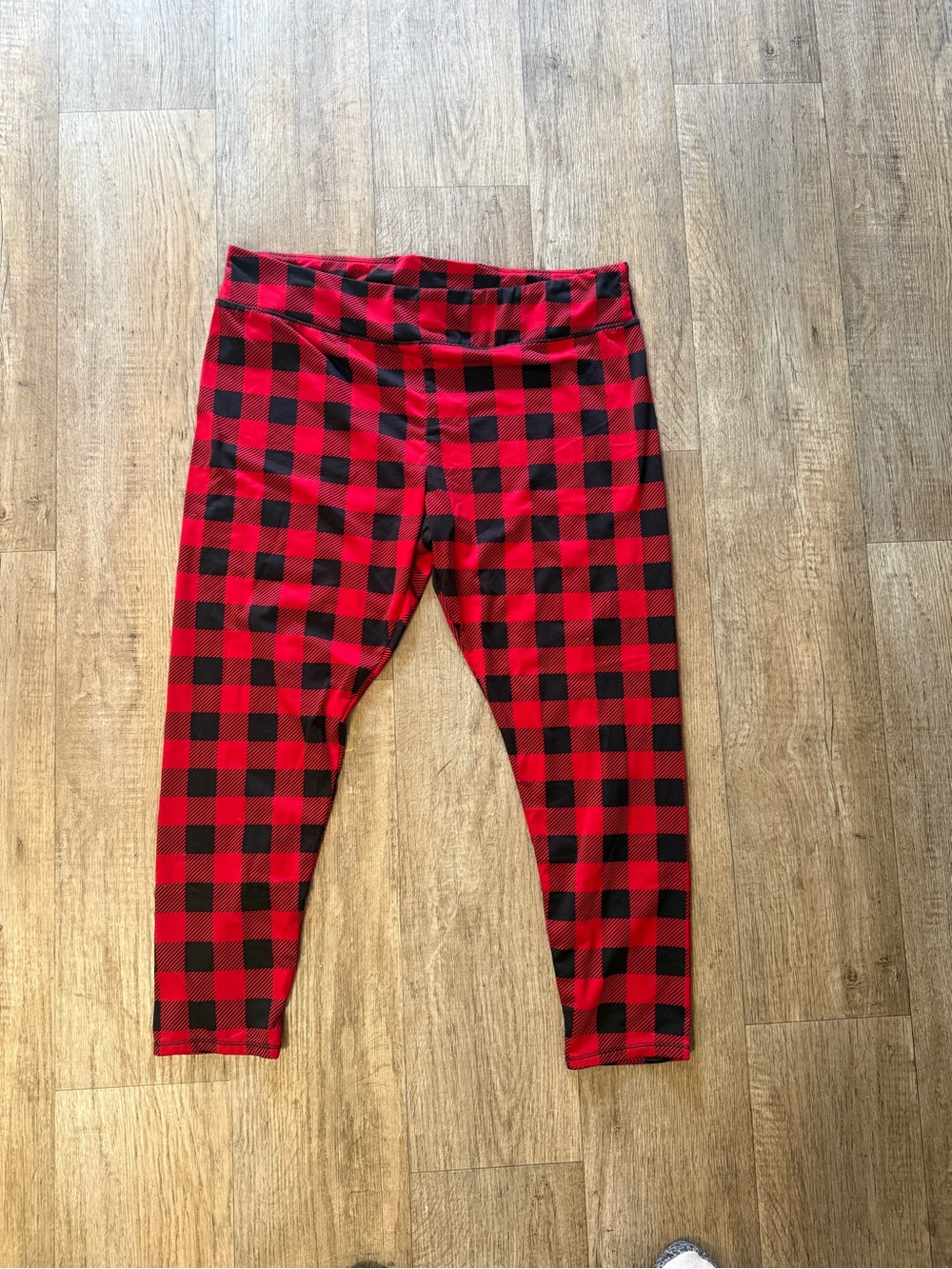 Women's Red and Black Buffalo Plaid pants